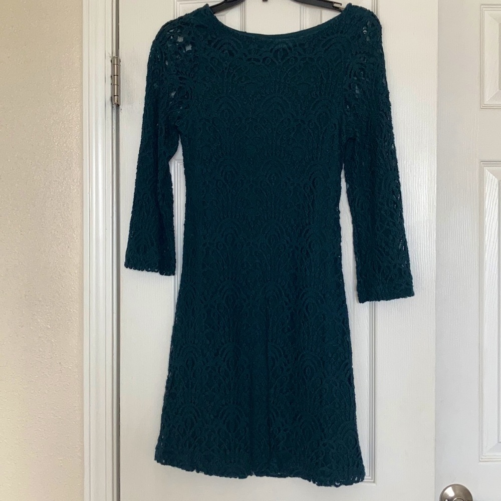 Sharagano Tempest Teal Dress